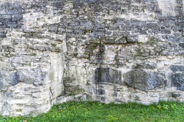Alte Festungsmauer als steiniger Hintergrund