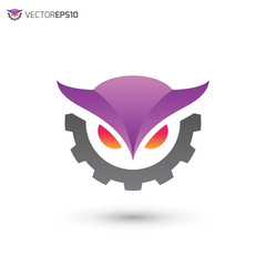 Obraz premium Owl Work Logo