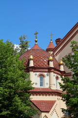 Fototapeta na wymiar St.Nikolas Orthodox Church fragment,Vilnius