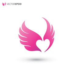 Wing Angle Love Logo