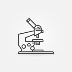 Microscope linear icon