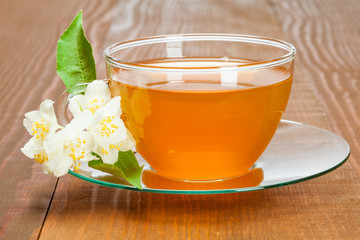 A cup of a jasmine tea