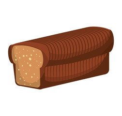 Bakery concept represented by toast bread icon. Isolated and flat illustration 
