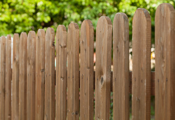 Fragment of a wooden fence