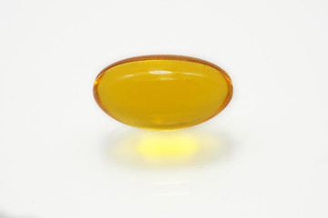 Cod Liver Oil Capsule  isolated