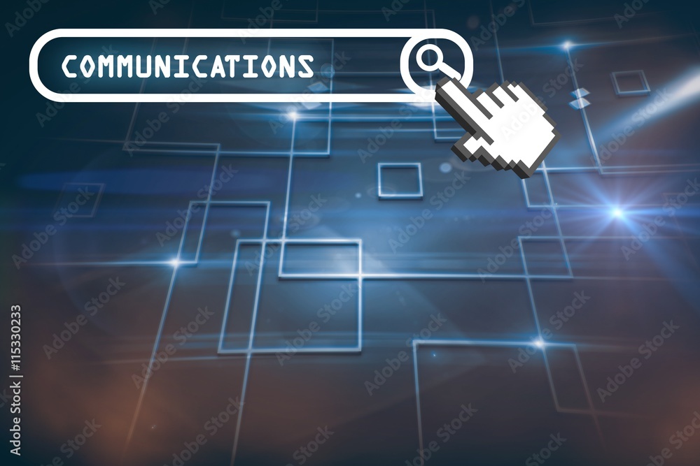 Poster composite image of a cursor