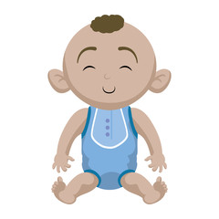 Baby concept represented by boy cartoon icon. Isolated and flat illustration 