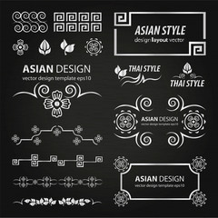 Ornate frames elements silver design