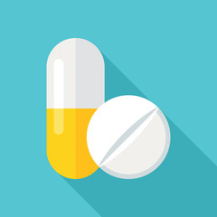 Medical Pills Flat Icon