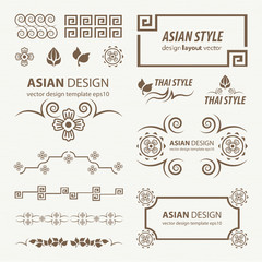 Ornate frames asian style