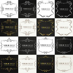 Set of vintage layout 16 in 1