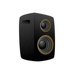 Obraz premium Music and Sound concept represented by Speaker icon. Isolated and flat illustration 