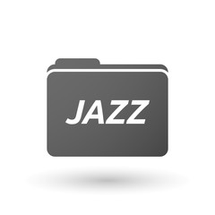 Isolated folder icon with    the text JAZZ