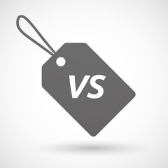 Isolated  product label icon with    the text VS © jpgon