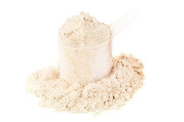 heap of protein powder