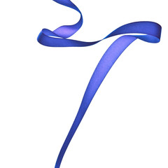 blue ribbon fly and bend on a white background