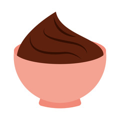 delicious cupcake isolated icon design