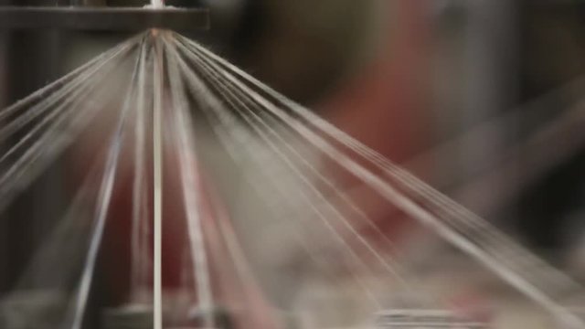 Rope production. Close up