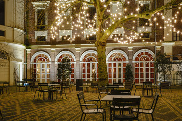 Illumination of the city at night.