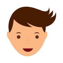 young man  isolated icon design