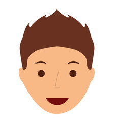 young man  isolated icon design