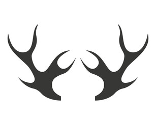 emblem with horns isolated icon design