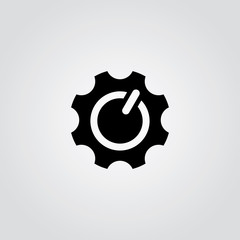 cog setting service logo art theme