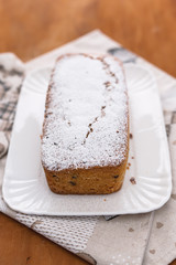 Cake with chocolate chips