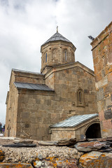 Gergeti Trinity Church in the mountains of the Caucasus