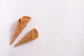 isolated ice cream cone
