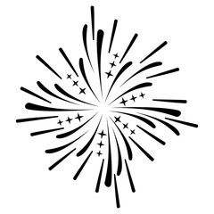 Obraz premium festive burst fireworks icon