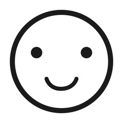 happy face emoticon isolated icon design