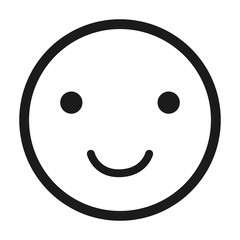 happy face emoticon isolated icon design
