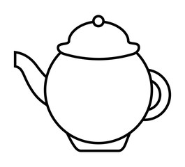 teapot isolated icon design