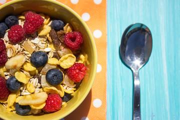 Breakfast-cereals with berries
