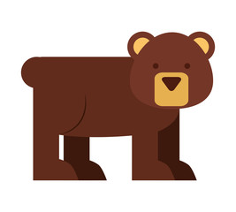 Obraz na płótnie Canvas cute bear isolated icon design