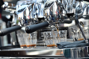 Espresso coffee maker - barista style
