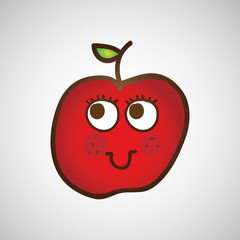 fruit nature healthy cartoon food