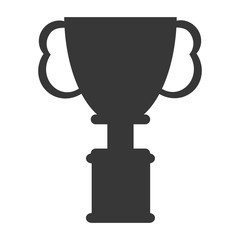 cup winner trophy icon isolated vector illustration