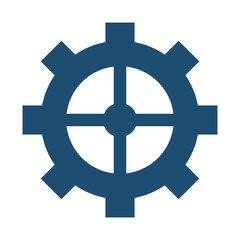industrial wheel cog gear symbol isolated vector illustration