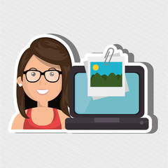 blog management design, vector illustration eps10 graphic 