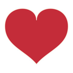 love heart shape romantic icon isolated vector illustration