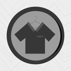 Business internet online ecommerce buy shirt isolated, vector illustration