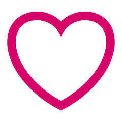 love heart shape romantic icon isolated vector illustration