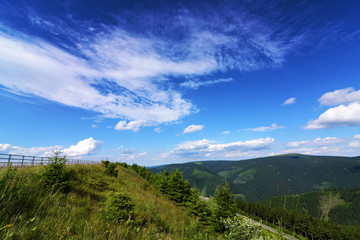 Jeseniky mountains in nice summer day