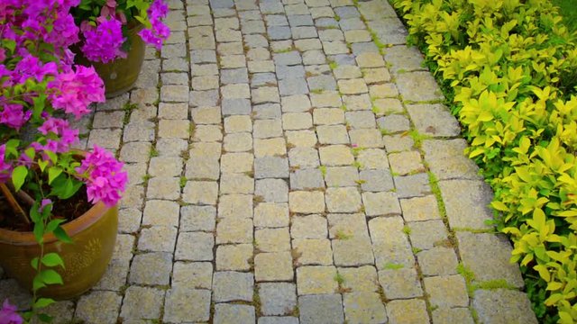 Video 1080p - The paving stones path
