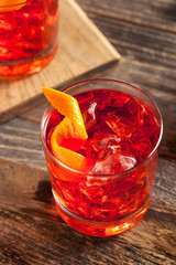 Homemade Boozy Negroni Cocktail