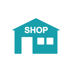 store supermarket icon on white background