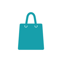shopping bag icon on white background