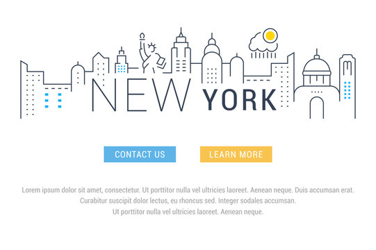 Website Banner and Landing Page New York